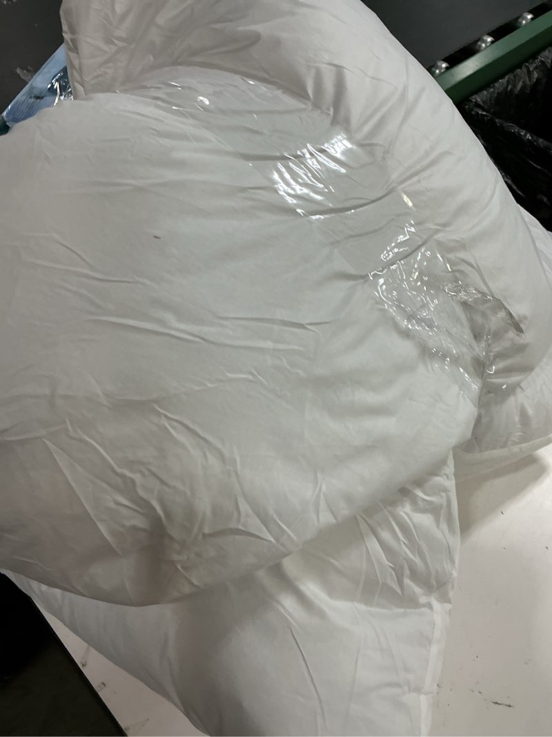 Condition photo showing As Is for miulee 26x26 euro pillow inserts,set of 2 down feather throw pillows for couch sofa bed, decorative fluffy throw pillow inserts cotton fabric,white 2 26x26 inch