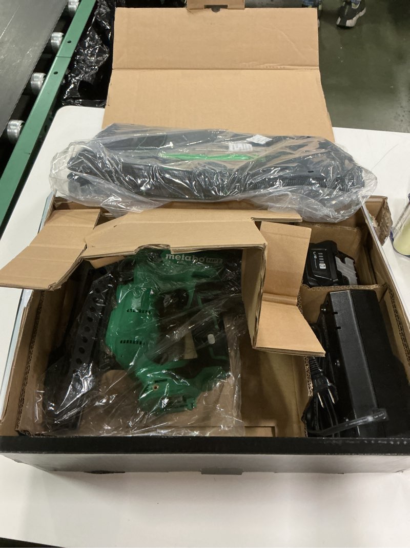 Condition photo showing Good Condition for Metabo HPT 18V MultiVolt Brushless Cordless Stapler Kit, 18 Gauge 1/4" Compact Narrow Crown Stapler with Power Tool 2.0Ah Li-ion Battery, Drives 1/2" to 1-1/2" Staples, N1804DA N1804DA Only