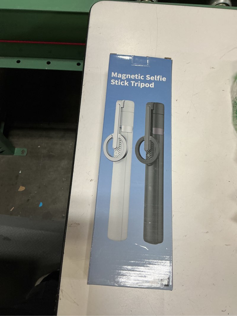 Condition photo showing Good Condition for toneof 68" magnetic selfie stick tripod with aluminum strong magnetic holder for magsafe, 360° rotatable travel phone tripod stand with metal ring & rechargeable remote for iphone/android(beige gray) beige gray 68“