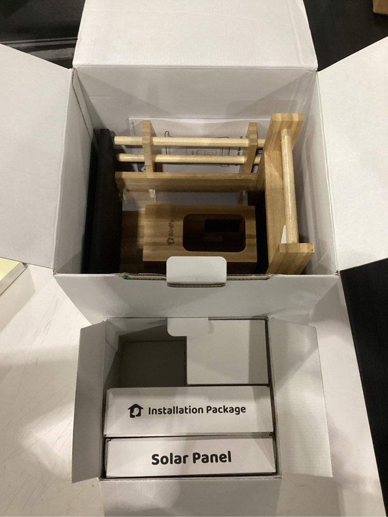 Condition photo showing Good Condition for birdfy smart bird feeder with camera, high-end bamboo, solar powered bird-feeder with 2k camera for live stream&permanent ai identifies birds with motion detection,ideal for mom,gran&me ai permanent service