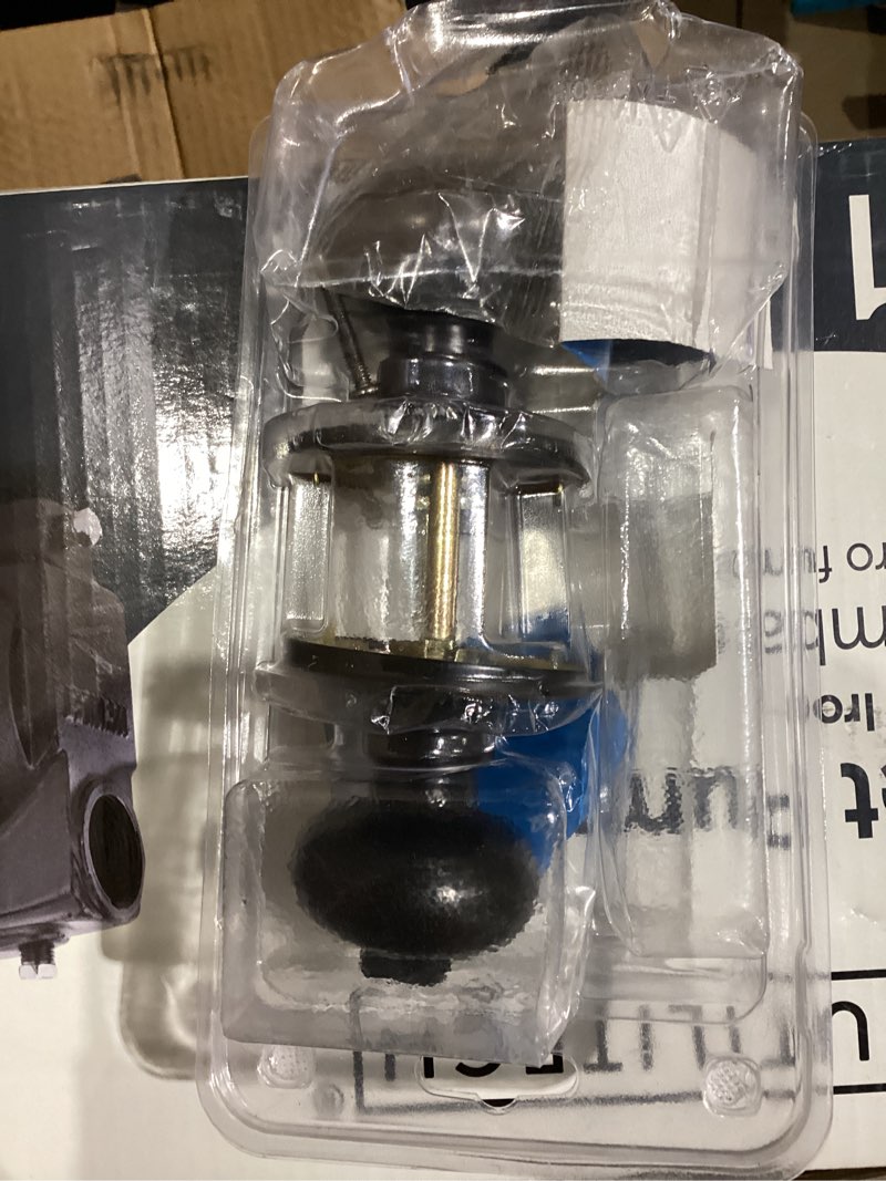 Condition photo showing As Is for RB Reliabilt Gallo #0117985 Stainless Steel Bed/Bath Door Knob Lock 