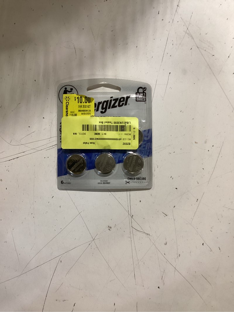 Condition photo showing New/Like New for energizer long lasting dependable performance lithium 6 coin cell batteries 6 count - all