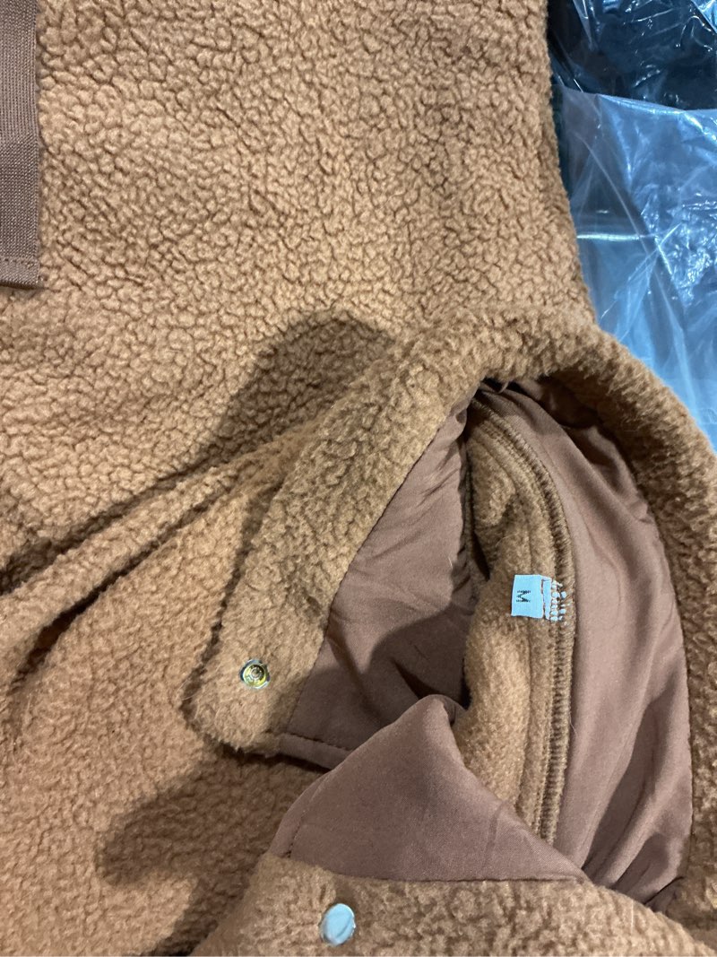 Condition photo showing Good Condition for athlisan womens fleece vest casual sleeveless button down sherpa jacket outerwear with pockets rust medium