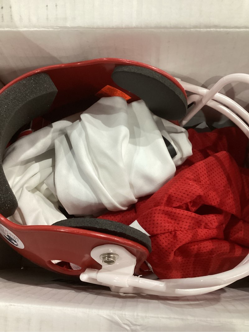 Condition photo showing Good Condition for Franklin Sports NCAA Kids Football Uniform Sets - College Football Jersey, Helmet + Pants for Boys + Girls - NCAA Official North Carolina State Wolfpack Medium