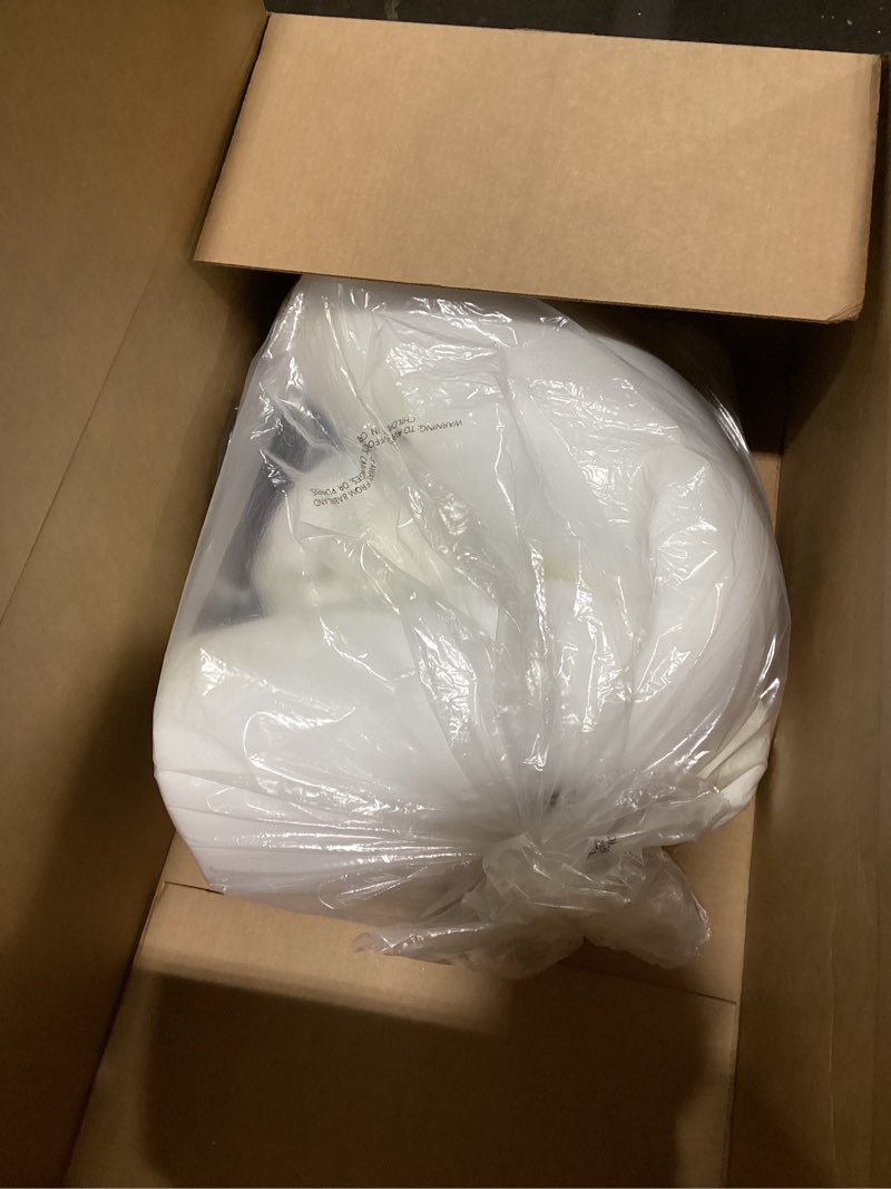 Condition photo showing As Is for FurHaven Cooling Gel Dog Bed for Large Dogs, L-Shaped Chaise with Cool Gel-Top Foam with a Solid Orthopedic Foam Base for Joint Support, Removable Washable Cover, Jumbo XL, Plush & Suede, Stone Gray Jumbo (Two-Tone Faux Fur & Suede) Stone Gray