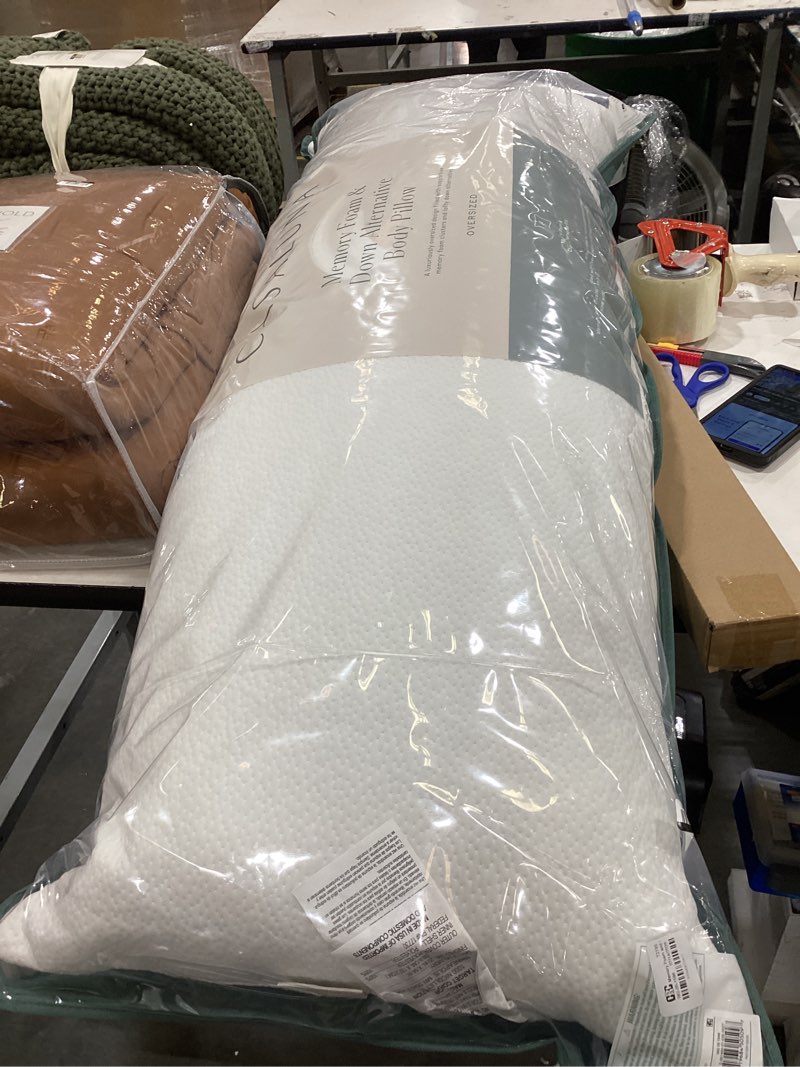 Condition photo showing Good Condition for memory foam and down alternative body pillow - casaluna™