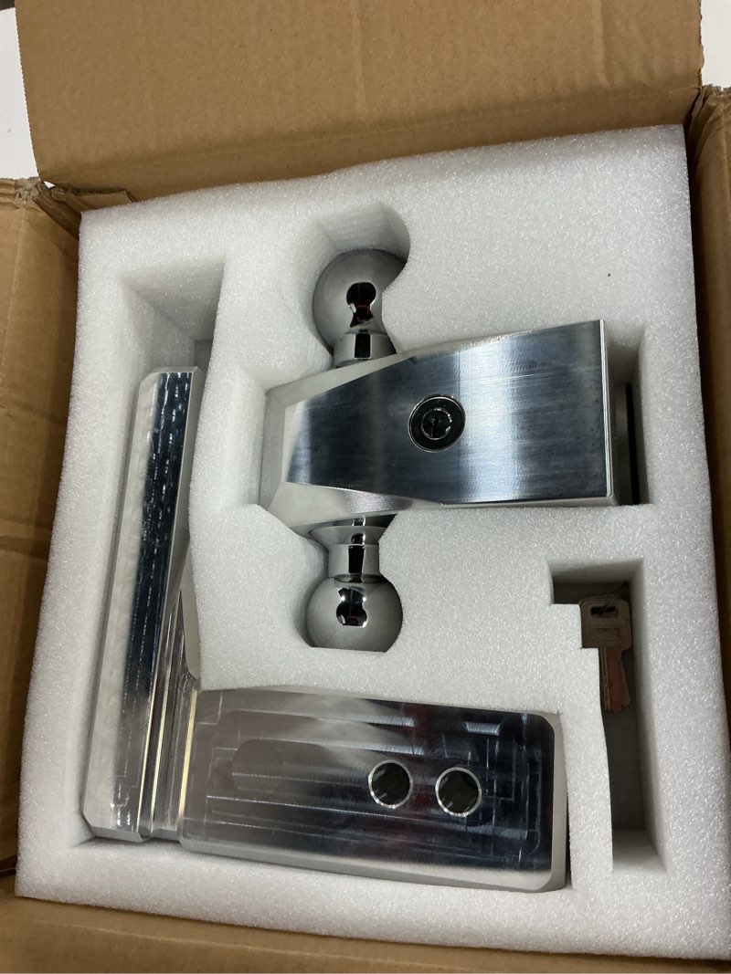 Condition photo showing Good Condition for mzs adjustable trailer hitch - fits 3 inch receiver hitch - 6-inch adjustable drop hitch - heavy duty aluminum tow hitch for truck(21,000 lbs gtw) chrome 3 inch receiver , 6-inch drop/rise