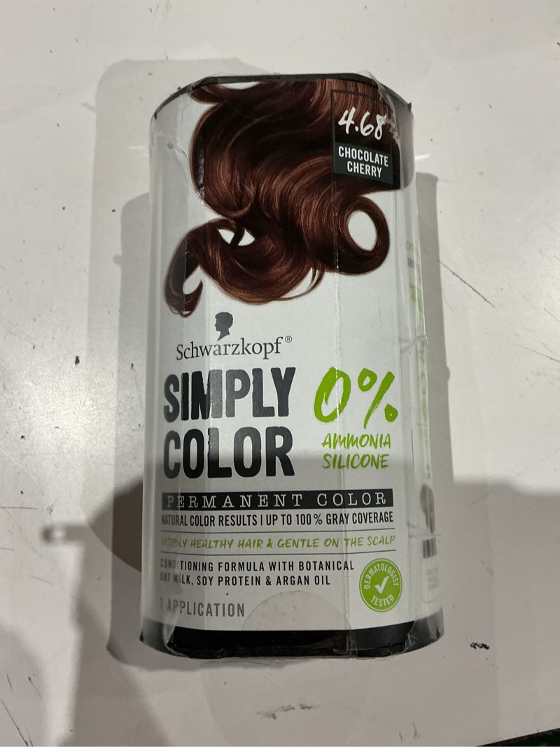 Condition photo showing Good Condition for schwarzkopf simply color hair color, 4.68 chocolate cherry