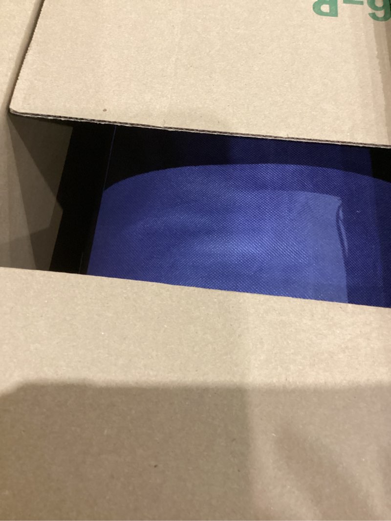 Condition photo showing As Is for 2025 Premium Upgraded Non-Vacuum Bed Quilt All Seasons 100% Cotton Filled Comforter - Reversible Lightweight Soft Breathable Fluffy (Grey Blue, Full/Queen) Grey Blue Full/Queen