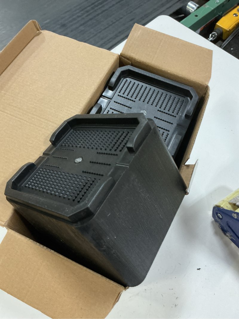 Condition photo showing Good Condition for bed risers oversized, 4 inch heavy duty furniture risers support up to 6000lbs, adjustable 8 inch bed raising blocks, bed lifts for college dorm rooms, couches, tables, desks