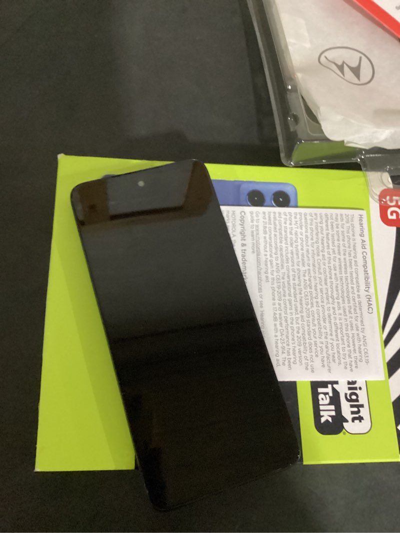 Condition photo showing As Is for doesnt power on straight talk motorola moto g 2025, 5g, 64gb, - prepaid smartphone [locked to straight talk]
