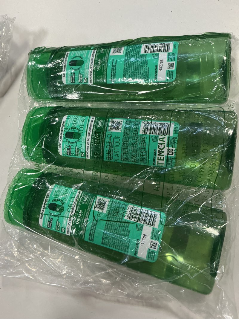 Condition photo showing As Is for Garnier Fructis Pure Clean Purifying Shampoo, Silicone-Free, 12.5 Fl Oz, 3 Count (Packaging May Vary)