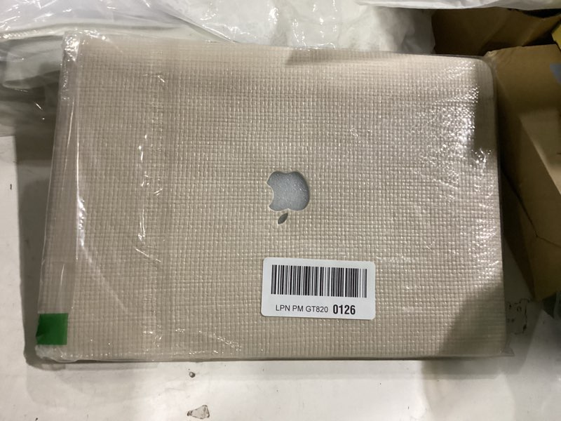 Condition photo showing New/Like New for seorsok compatible with macbook pro 14inch case 2026 2025-2021 m5 m4 m3 a3426 a3427 a3434 a3112 a3185 a3401 m2 a2779 m1 a2442,leather plastic hard shell case&keyboard cover,beige woven no logo cutout pro14 a3426/a3427/a3112/a3185/a3401/a2442/a2992 beige woven