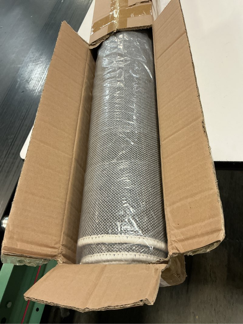 Condition photo showing Good Condition for jxgzyy 5x7 Beige Area Rug, Solid Cream Textured Rugs for Bedroom, Neutral Ivory Aesthetic Carpet, Off White Rug for Kitchen Dining Room, Stain Resistant (Beige, 6'7" x 4'7") Checked Pattern ( 6'7" x 4'7" )