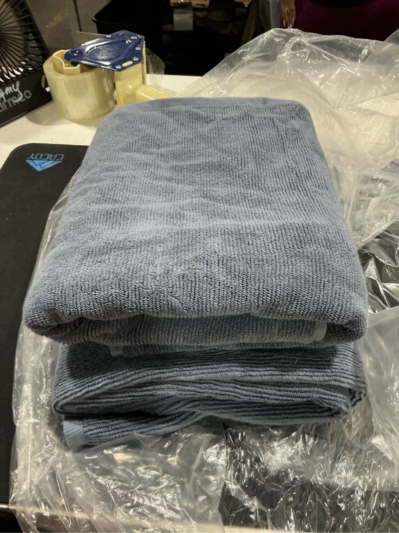 Condition photo showing Good Condition for quince turkish ribbed quick dry bath towel set of 2