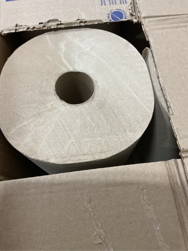 Condition photo showing New/Like New for tork natural paper hand towel roll h21 100% recycled fiber universal fit 6 rolls x 800 ft (rk8002)