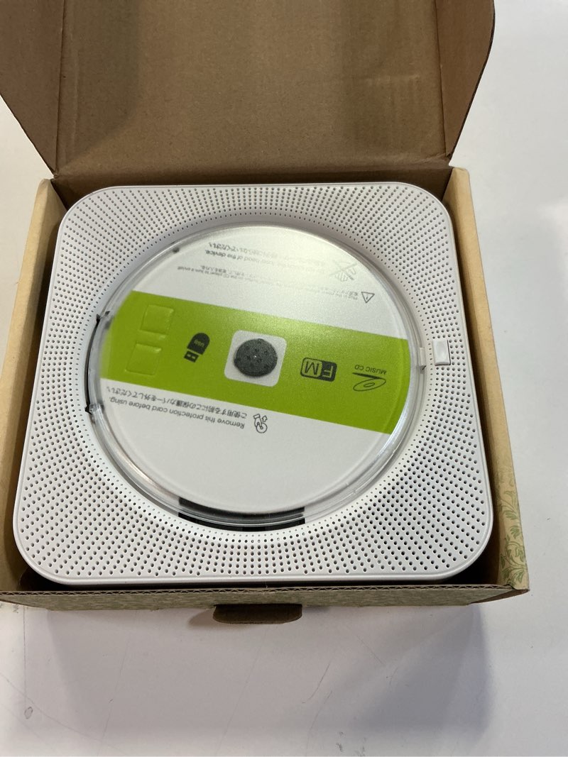 Condition photo showing Good Condition for CD Player Portable Bluetooth 5.1 Desktop CD Player with HiFi Sound Speakers,Remote Control,Dust Cover,LED Display,Boombox FM Radio,USB/AUX for Home,Kids (White)