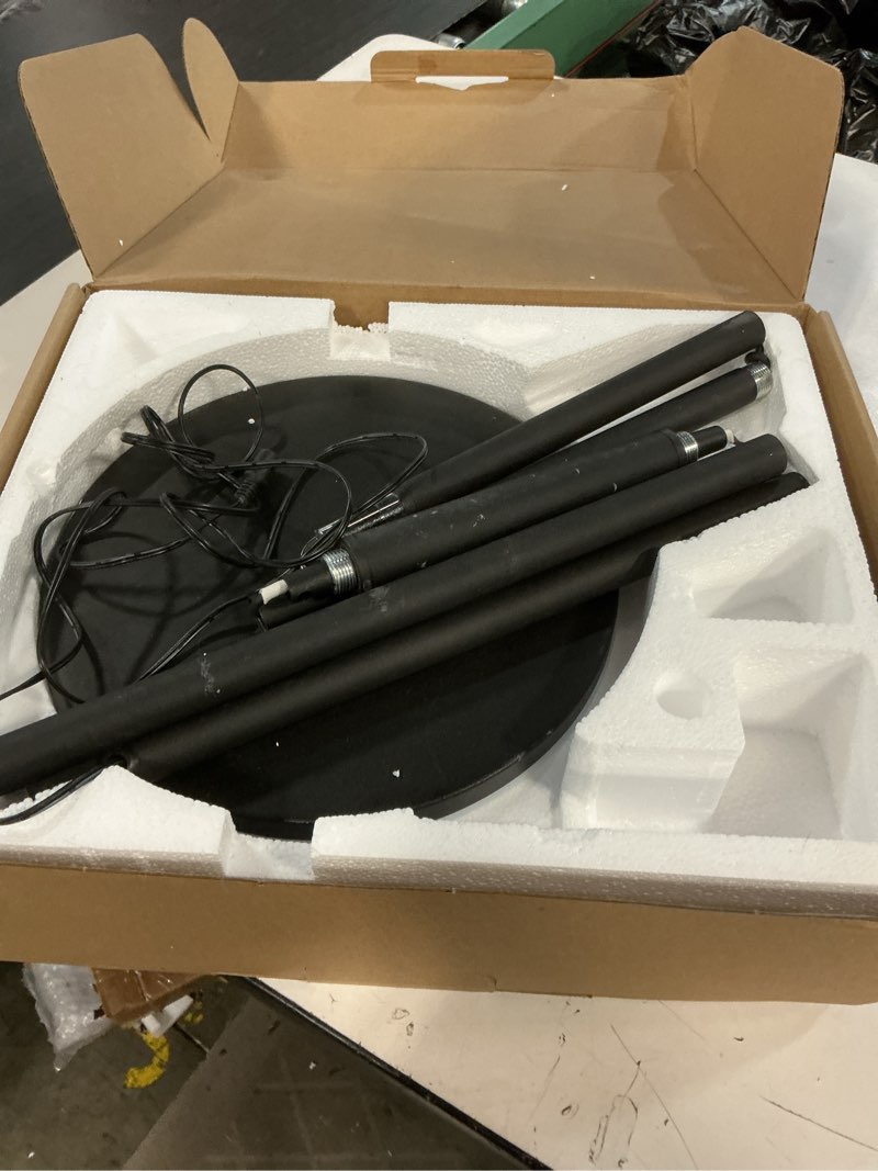 Condition photo showing Good Condition for floor lamp, upgraded 40w 4000lm super bright torchiere led floor lamps for living room, stepless dimmable color temperature 2700k-6500k with remote & touch control, standing light for bedroom office 40w black