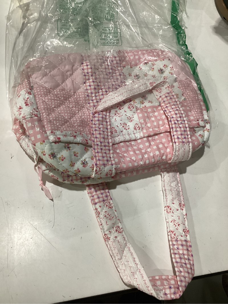 Condition photo showing Good Condition for wobagmen quilted lunch box for women,coquette aesthetic lunch box for teen girls,cute pink patchwork lunch bags for work, school,office,picnic,travel (pink patchwork)
