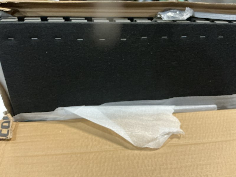Condition photo showing New/Like New for Art3d 2 Wood Slat Acoustic Panels for Wall and Ceiling - 3D Fluted Sound Absorbing Panel with Wood Finish - Matte Black 2pcs - 47.2?23.6in. Matte Black
