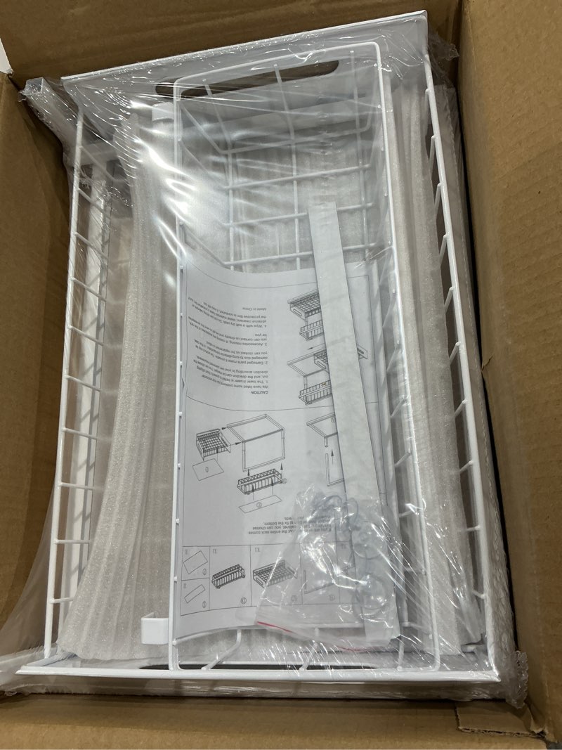 Condition photo showing Good Condition for realinn under sink organizer, pull out cabinet organizer 2 tier slide out sink shelf cabinet storage shelves, under sink storage for kitchen bathroom cabinet, white, 1 pack white 1 pack