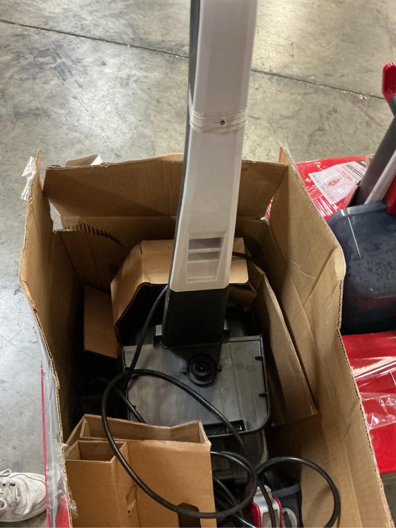 Condition photo showing As Is for turboscrub upright carpet cleaner machine