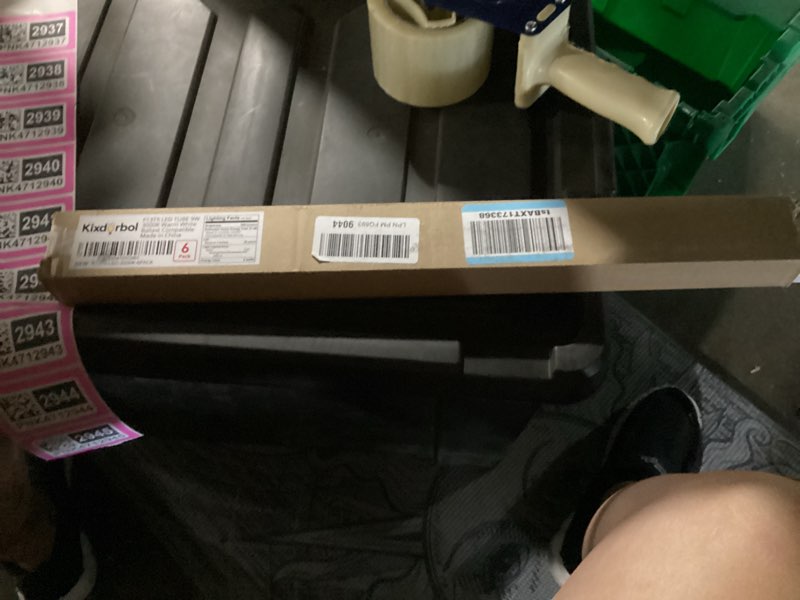 Condition photo showing As Is for 6 pack 21 inch f13t5/ww led replacement bulbs, 3000k warm white, t5 led 9 watts replace fluorescent bulb with led, replacement tube for counter and cabinet fixture 3000k warm white 6 pack