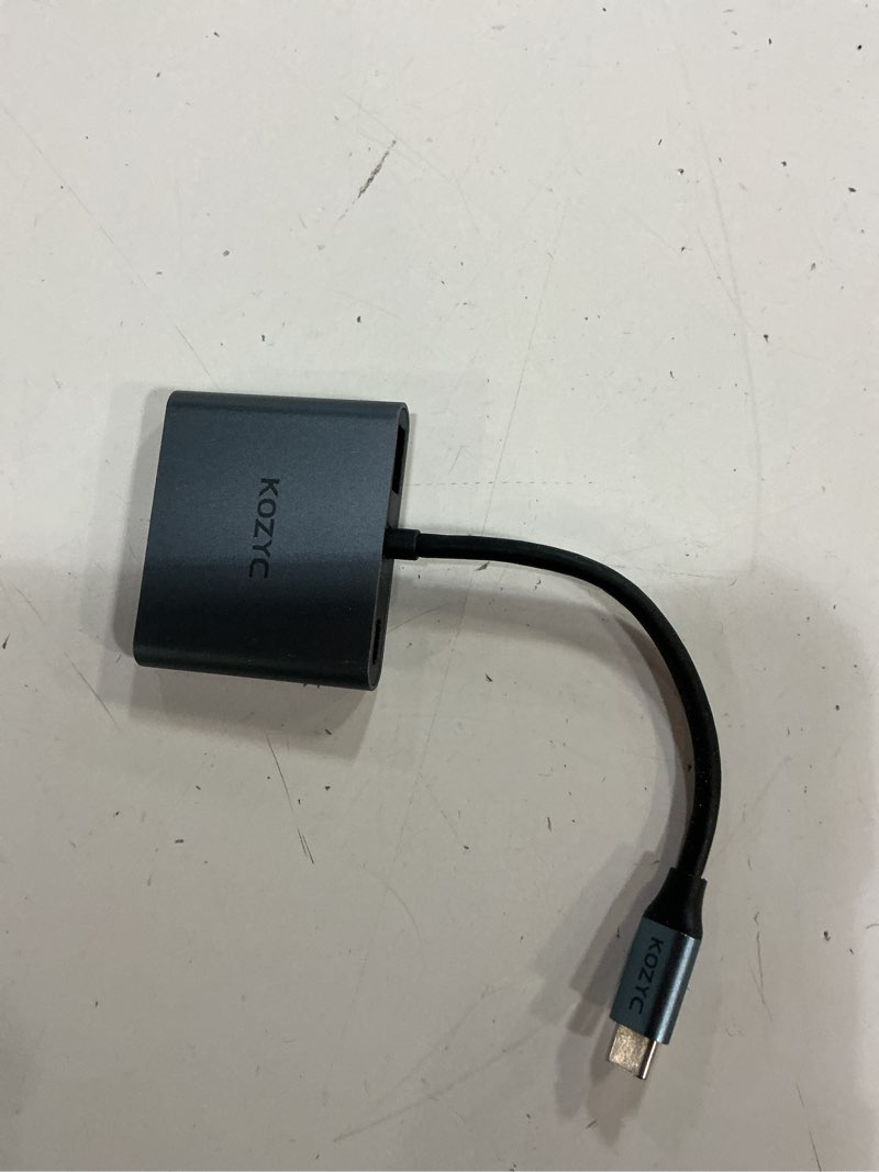 Condition photo showing Good Condition for usb c to dual hdmi adapter 4k@30hz, kozyc usb c hub multiport adapter with 2xhdmi, usb 3.0, 100w pd, support usb c to hdmi splitter extended display for macbook pro (mst is not supported on macos) 4-in-1 usb-c hub dual hdmi