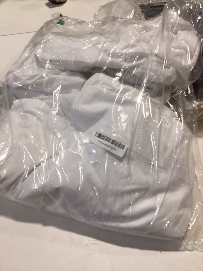 Condition photo showing Good Condition for lane linen 100% organic cotton king size sheets set, soft & comfy all season breathable sheets king size, percale weave fully elasticized eco friendly naturally cooling king white bed sheets king 01: pure white