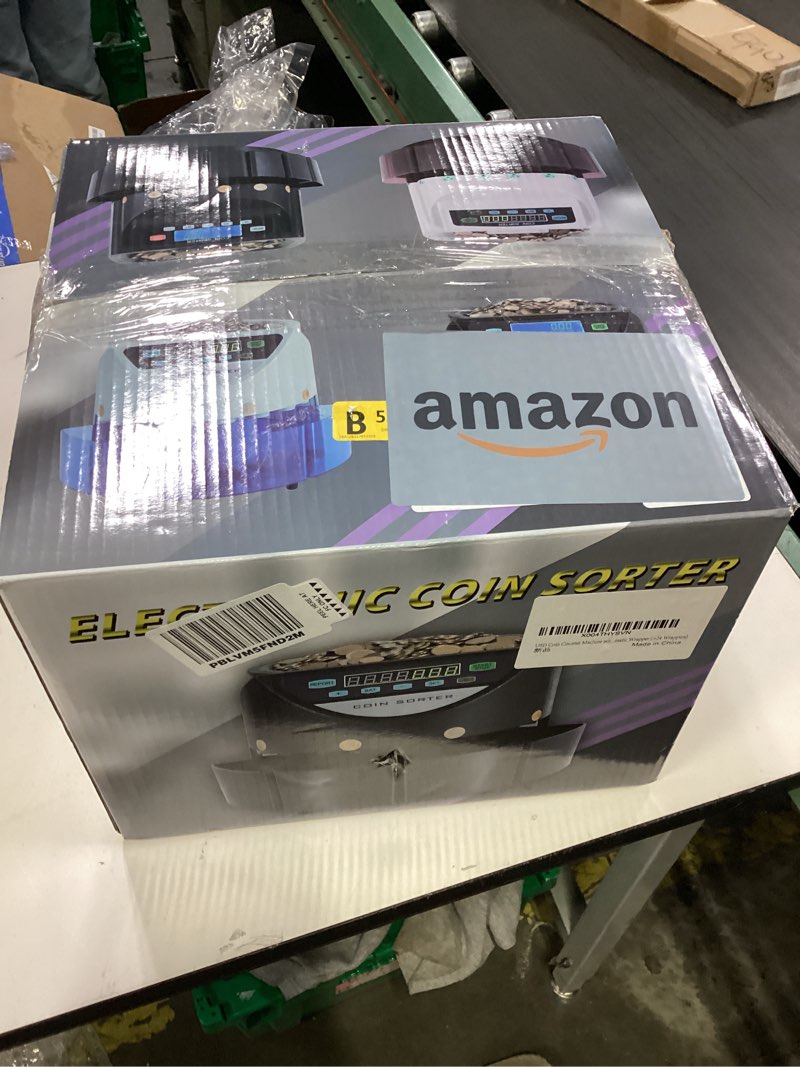 Condition photo showing New/Like New for USD Coin Counter Machine with LCD Display,Coin Sorter and Wrapper Machine,Sorts 1?5?10?25?$1 up to 3