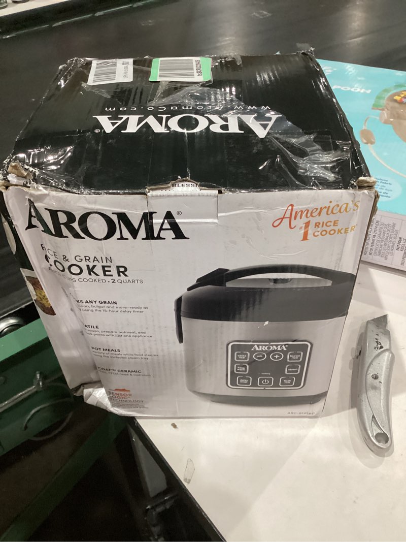 Condition photo showing Good Condition for AROMA Digital Rice Cooker, 4-Cup (Uncooked) / 8-Cup (Cooked), Steamer, Grain Cooker, Multicooker, 2 
