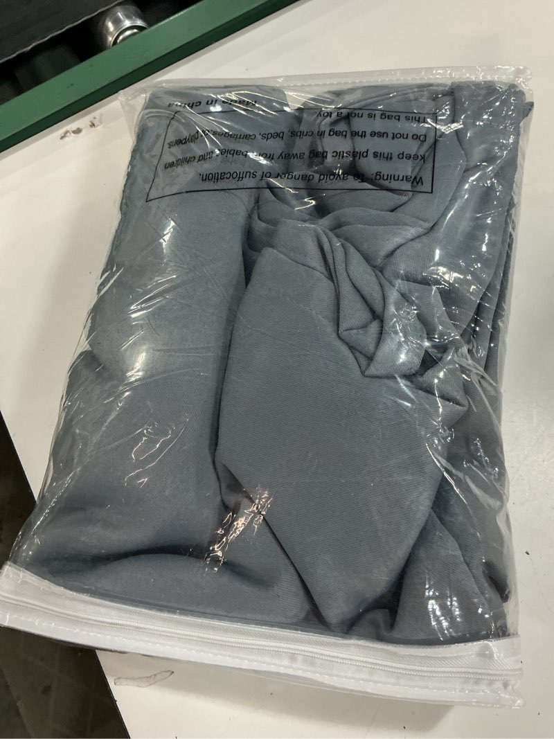 Condition photo showing Good Condition for yakamok 100% blackout thermal insulated grommet curtains, noise reducing barrier panel for sliding glass door, 2 thick layers heat full light blocking patio door drapery, grey, w100 x l84, 1 panel 100\"w x 84\"l (pack of 1) grey