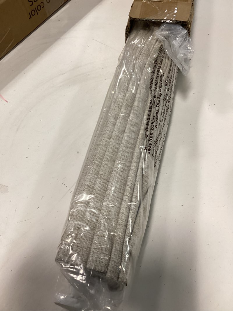 Condition photo showing Good Condition for LazBlinds No Tools No Drill Cordless Roman Shades for Windows, Blackout Thermal Insulated UV Blocking Window Blinds, Room Darkening Fabric Blinds for Indoor Windows, 20'' W x 64'' H, Beige Blackout - Beige 20" W x 64" H