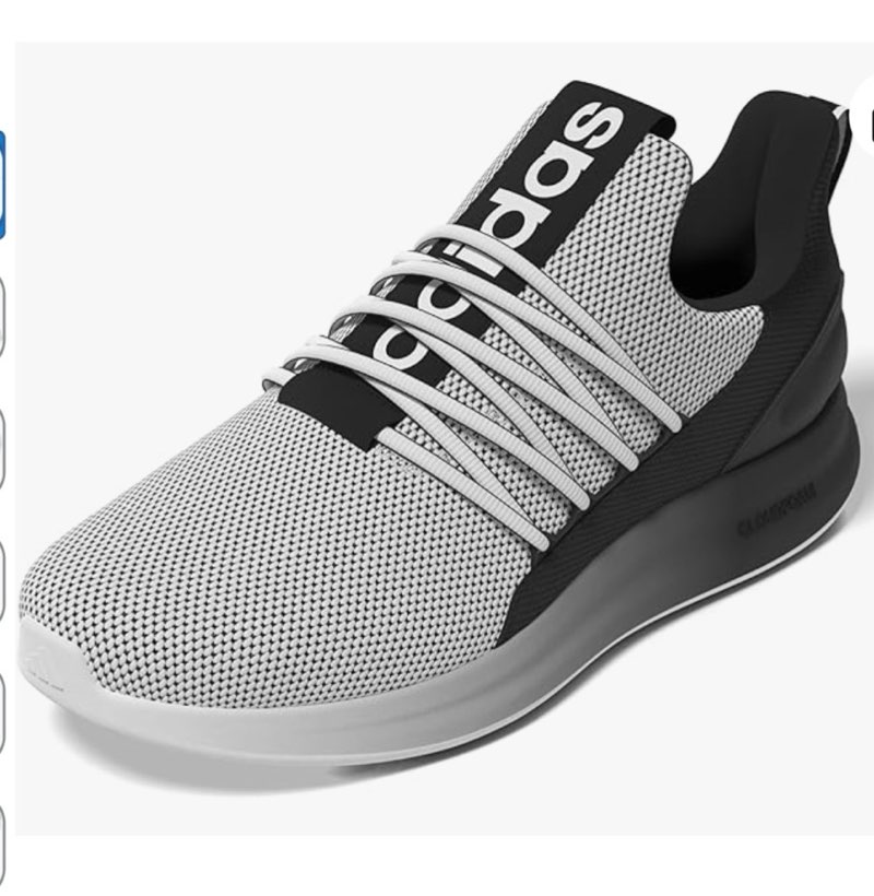 adidas men's lite racer adapt 7.0, white/black/white, 12