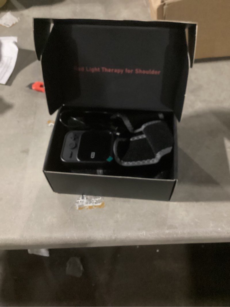 Condition photo showing Good Condition for Red Light Therapy for Shoulder with Heat & Massage, 6 Modes 5000mAh Cord-Free Controller Infrared Light with 216 Beads 660nm & 850nm Portable Heated Shoulder Pad, Last 110-240mins 26 inches