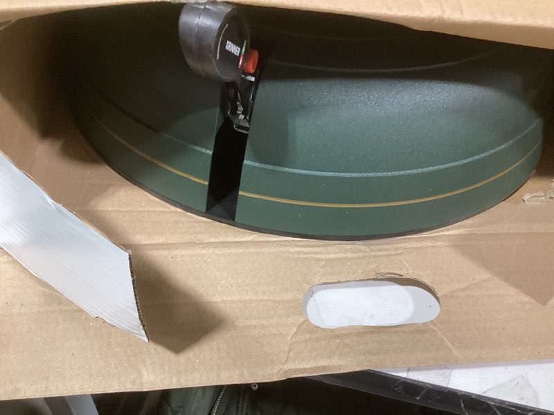 Condition photo showing Good Condition for KRINNER Christmas Tree Genie XXL - Green Tree Stand - Original Single Cable Operation, Holds up to 12 ft Live Trees - Foot Pedal Setup & Water Reservoir with Level Indicator - German Made