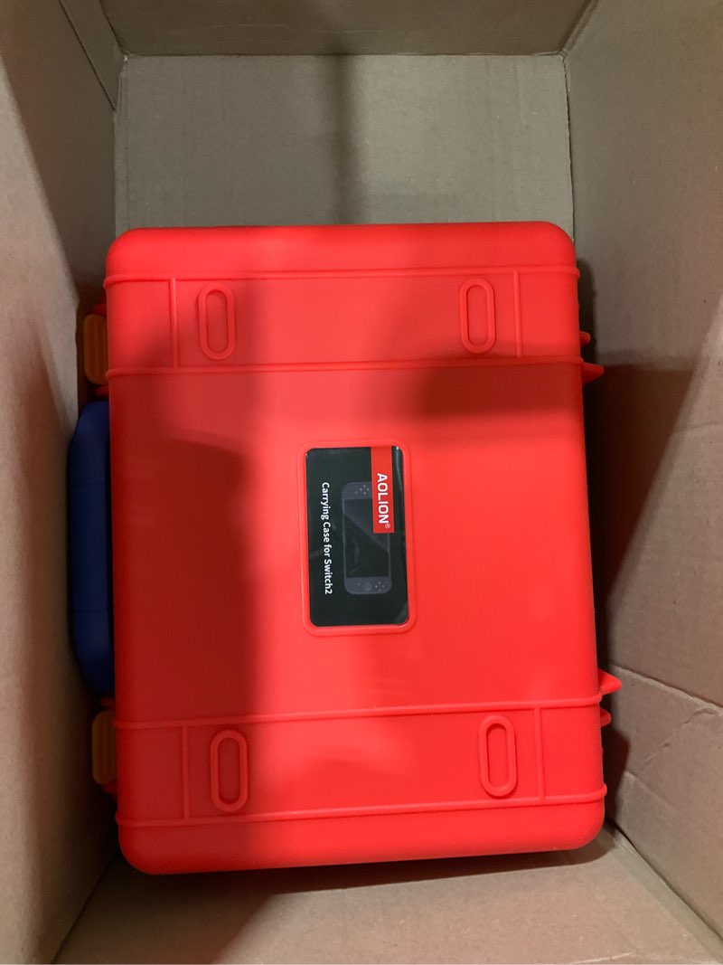 Condition photo showing New/Like New for TanReginal Hard Carrying Case for Nintendoo Switch 2 , Portable Switch 2 Protective Case for Nintendoo Switch 2 Console and Accessories —?All In One Place?Classic Red-Blue?Compact Internal Structure?