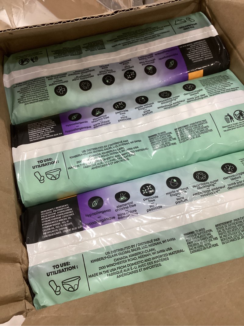 Condition photo showing Good Condition for u by kotex clean & secure overnight maxi pads with wings, 90 count (3 packs of 30) (packaging may vary) overnight absorbency 90