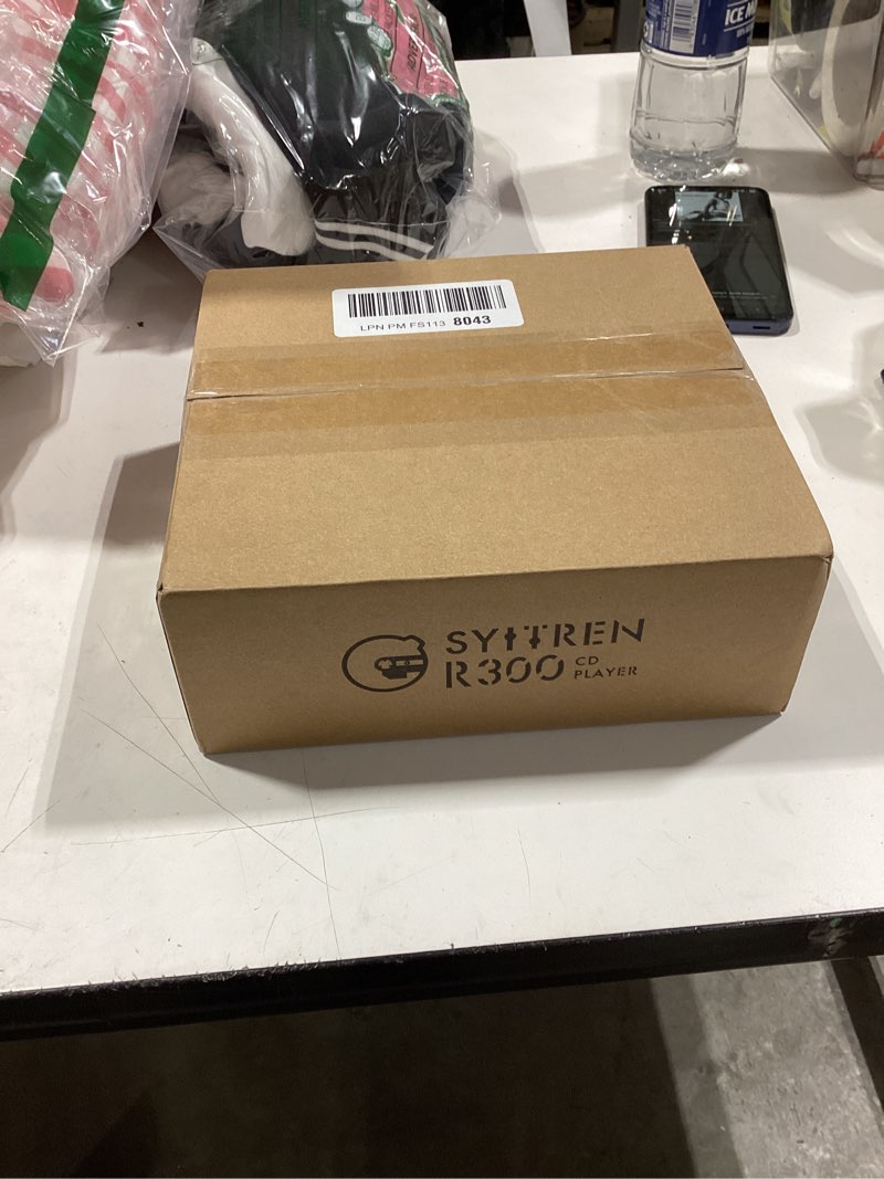 Condition photo showing New/Like New for r300 cd player portable bluetooth desktop retro cd players for home,without speakers, rechargeble battery small compact vintage cd player,spdif out,brown brown/black