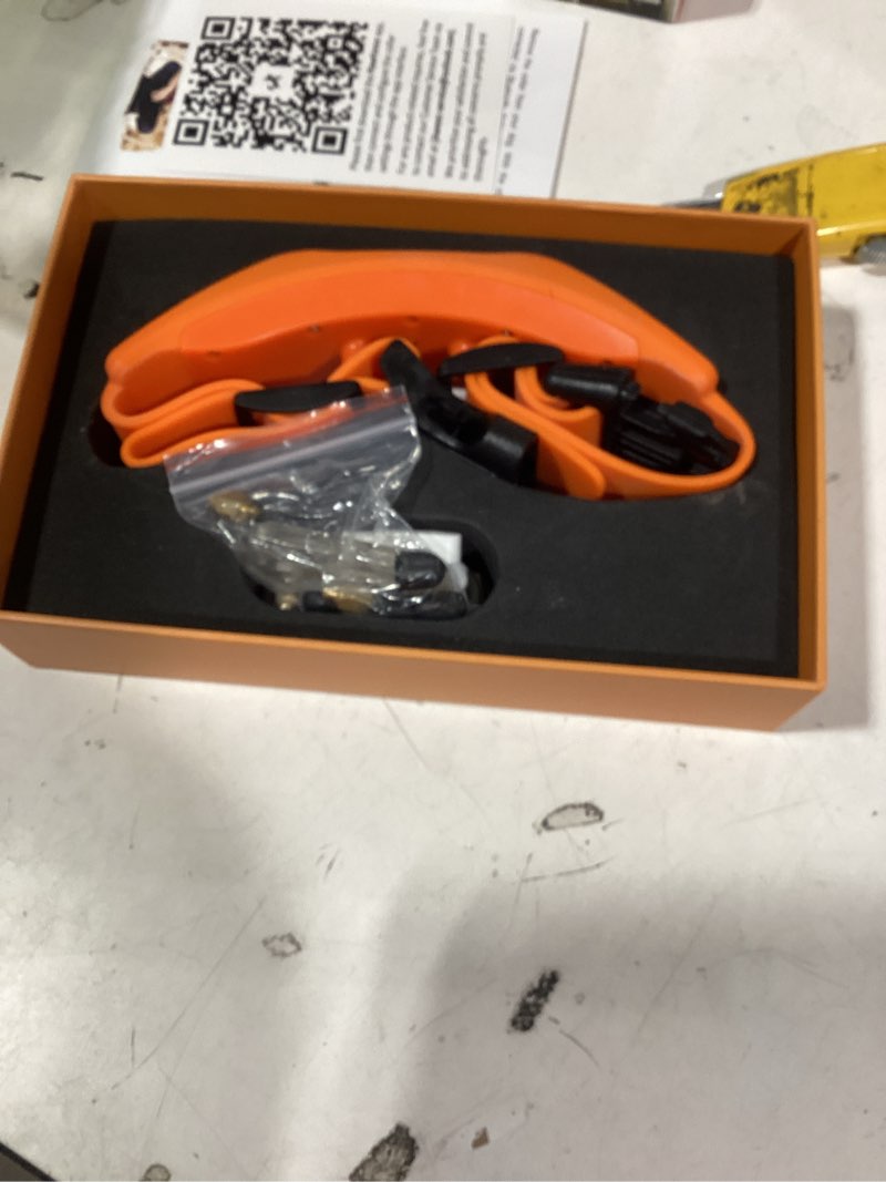 Condition photo showing Good Condition for gps wireless dog fence with free app, electric fence system with training collar, portable fence for outdoor use, rechargeable waterproof flexiable collar, adjustable for large medium dogs (orange)