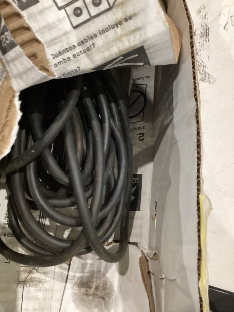 Condition photo showing As Is for submersible deep well pump 3" od pipe 1" outlet 0.75kw 1hp stainless steel submersible screw water pumps for industrial and home use 116m-0.75kw