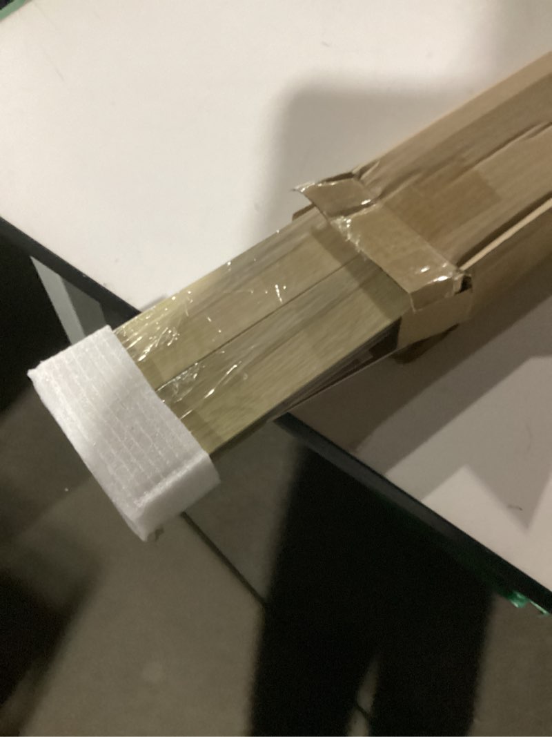 Condition photo showing Good Condition for Canvas Floater Frame for 36x36 Art Prints Oil Paintings, 1.5" Deep DIY Metal Floating Frames for Landscape Portrait Bedroom Hallway Entryway Wall Decor, Gift for Birthday Anniversary(Natural) 36x36" Natural Woodgrain