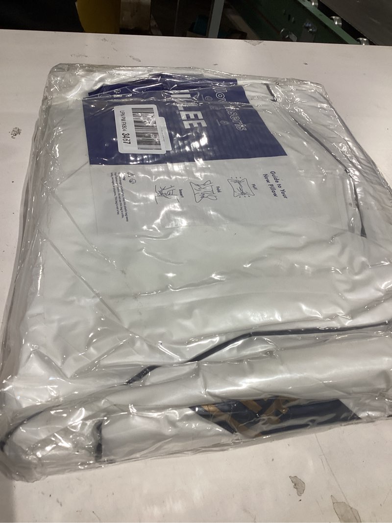 Condition photo showing New/Like New for MIULEE 20x20 Pillow Inserts Set of 2 Throw Pillows 20 Inch Premium Down Alternative Pillow Inserts Decorative Pillow Stuffer for Sofa, Couch (20x20 inch, Set of 2) 2 20x20 Inch