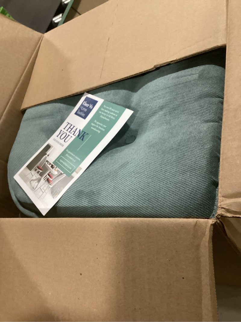 Condition photo showing Good Condition for klear vu omega non-slip chair cushions, assembled in usa, u-shaped skid-proof seat pads for dining room, kitchen, office, 15"x16" 4 pack linear marine blue 4 count linear marine blue 4 pack