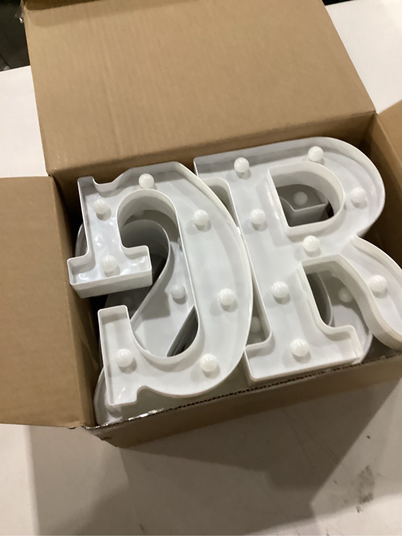 Condition photo showing Good Condition for graduation decorations 2026 deals - 8 led marquee light up letters 'grad 2026' - class of 2026 ornaments sign for kindergarten high school college wall table centerpieces decor party supplies non remote control