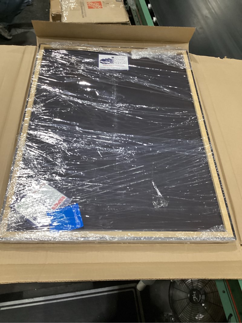 Condition photo showing New/Like New for pffo 24x33 black poster frame for photos, prints, or posters, wall decor | a lightweight, shatter resistant acrylic front, made in the usa for a gallery display black 24x33