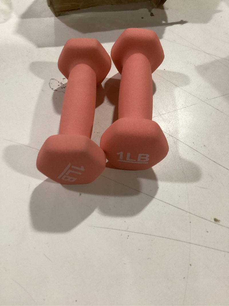 Condition photo showing Good Condition for Amazon Basics Neoprene Dumbbell Hand Weights for Exercise and Muscle Toning 1 Pound, Pair