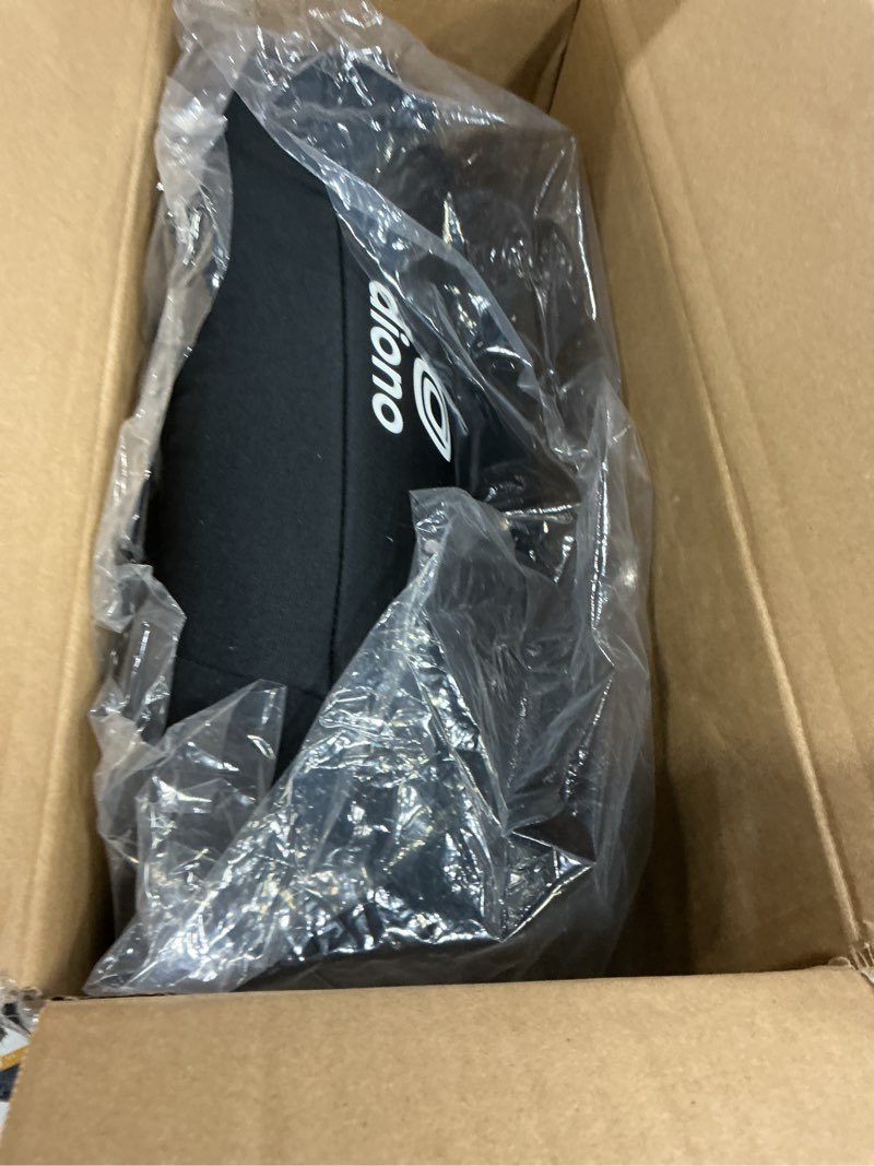 Condition photo showing New/Like New for diono solana, no latch, single backless booster car seat, lightweight, machine washable covers, cup holders, black single black