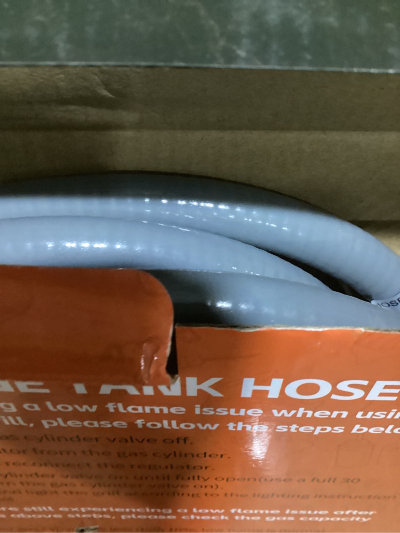 Condition photo showing New/Like New for GasSaf 7FT 3/8" ID Natural Gas Hose, Natural Gas Grill Hose with Quick Connect Fitting Suitable for Weber Grills, Blackstone Griddles, Generator, Patio Heater - CSA Certified 7 Feet