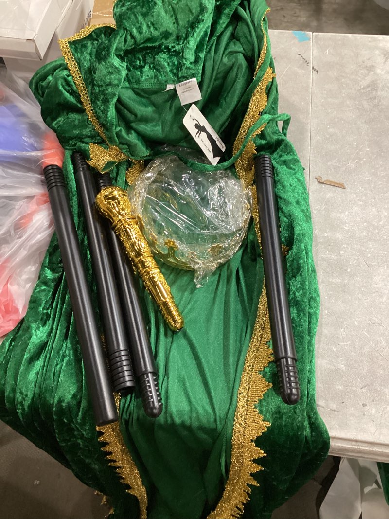 Condition photo showing Good Condition for kosgraiy costume princess spectable green  size l